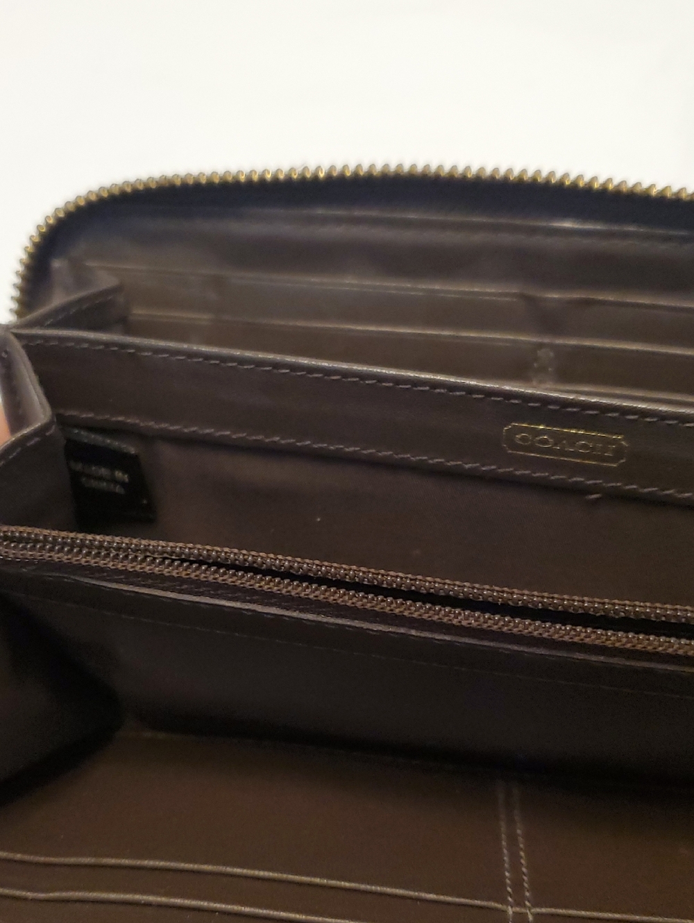 Coach Python-Embossed Leather Wallet - Picture 5 of 6